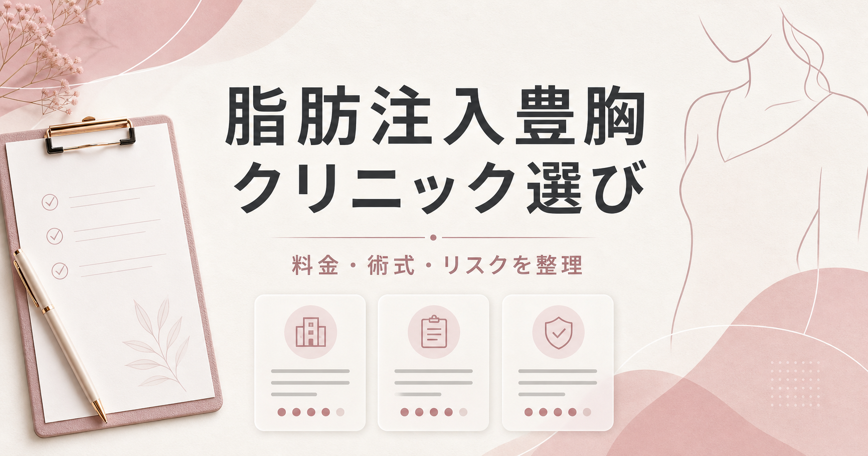 脂肪注入豊胸のクリニック選び｜料金・術式・リスクを整理